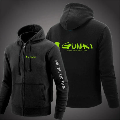 Zipper Street Hoodie with Print