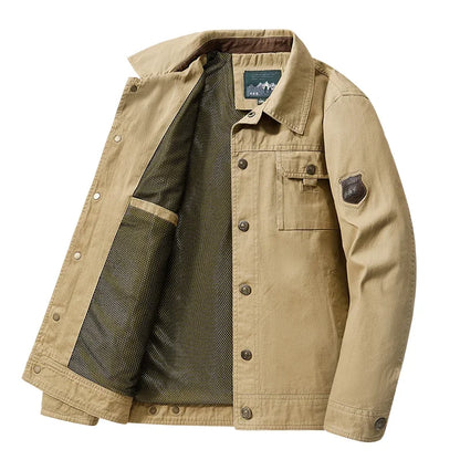 Classic Baseball Jacket — Warm Windproof Cargo Bomber, British Style