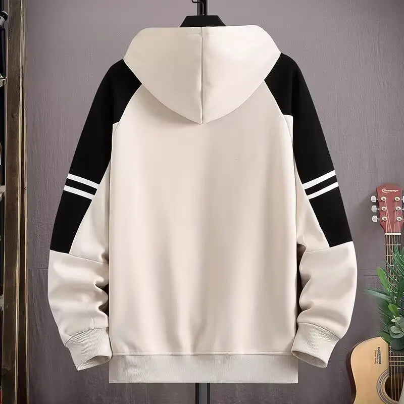 White Oversized Hoodie with Hat