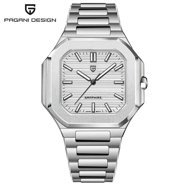 Quartz Sports Watch – Sapphire Glass, Waterproof, Stainless Steel Build