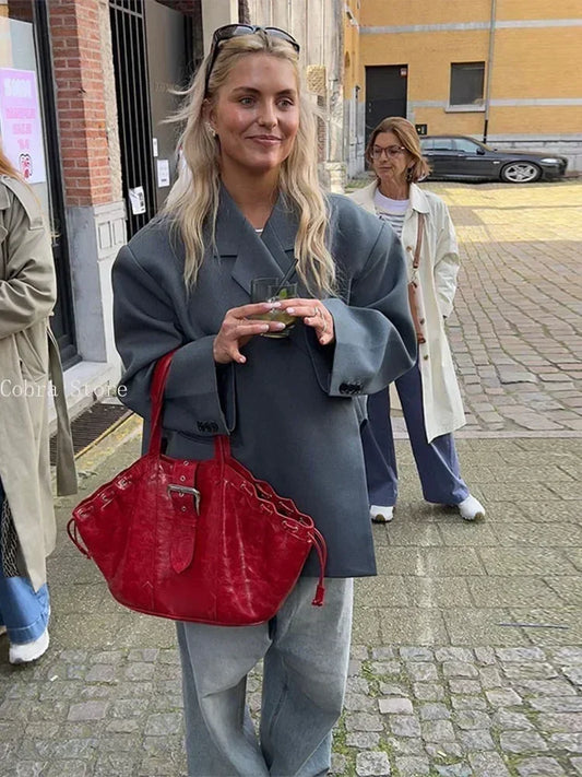 Side Slit Suit Jacket