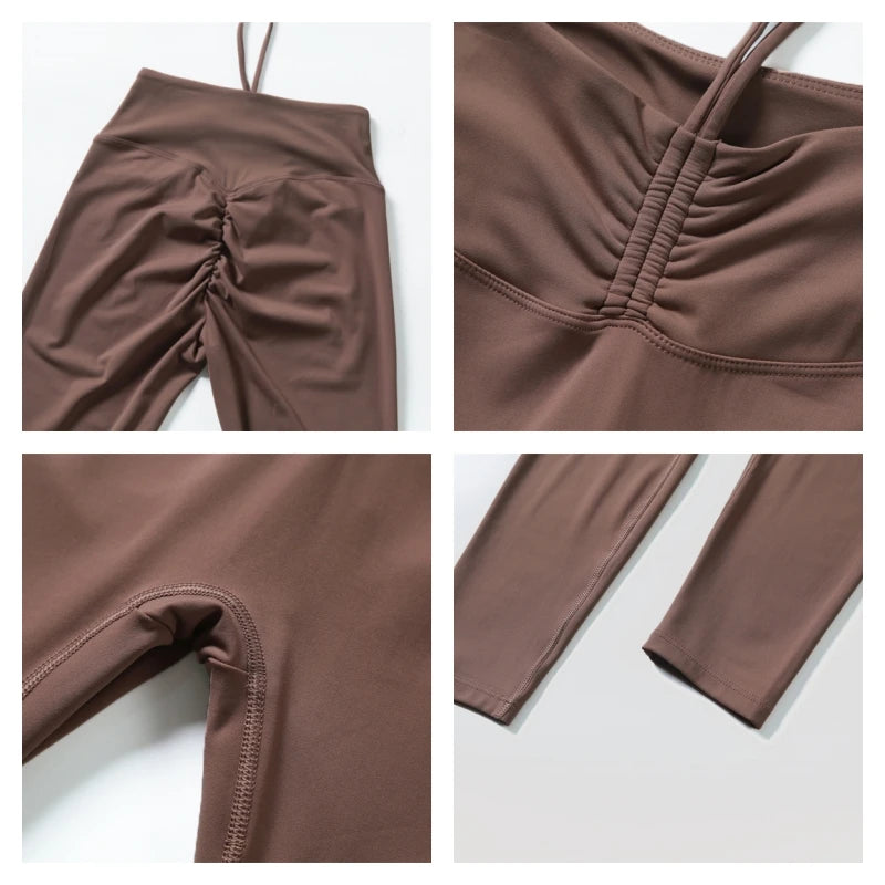 High Waist Push-Up Sports Leggings — Women's Fitness & Yoga Tights for Gym & Running