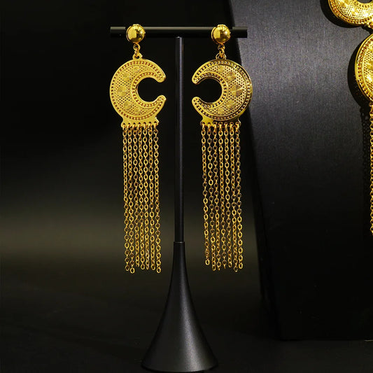 24K C-Shape Jewelry Set – Minimalist Glam