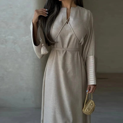 Embroidered Muslim Dress