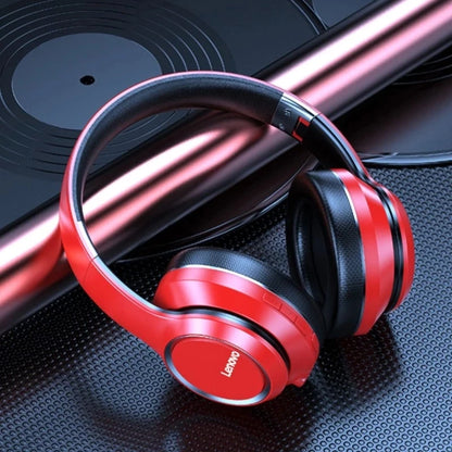 Lenovo HD200 Bluetooth Headphones Over-Ear Dobráveis com Cancelamento de Ruído e Som HiFi para Jogos e Música