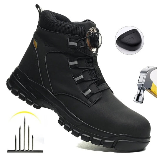 Waterproof Steel Toe Boots — Anti-Smash & Anti-Puncture Security Footwear