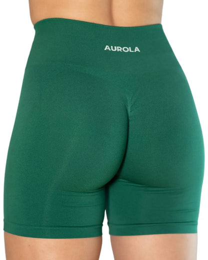 Seamless Scrunch Workout Shorts — Women's High Waist Gym & Yoga Fitness Shorts