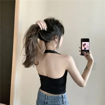 Halter Strap Vest — Padded Bra Inner & Outer Wear