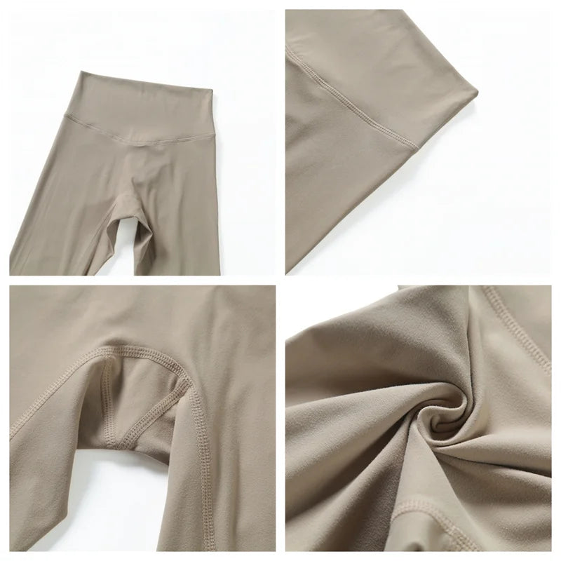 High Waist Soft Fabric Yoga Pants — Breathable Push-Up Running Leggings