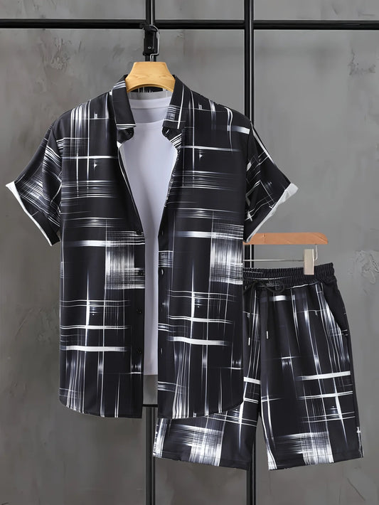 Cannes Gradient Set – Printed Shirt & Shorts