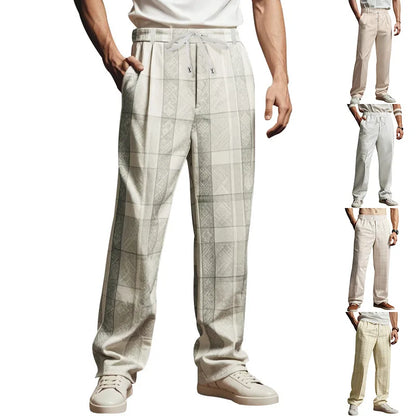 Digital Print Thin Casual Sweatpants – Business Style