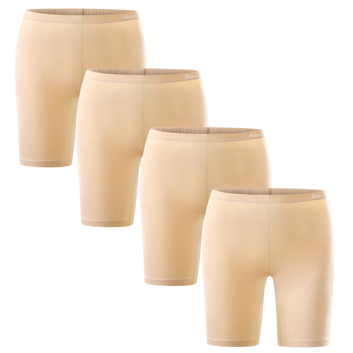 Plus Size Cotton Underwear – High Waist, Soft – 4-Pack
