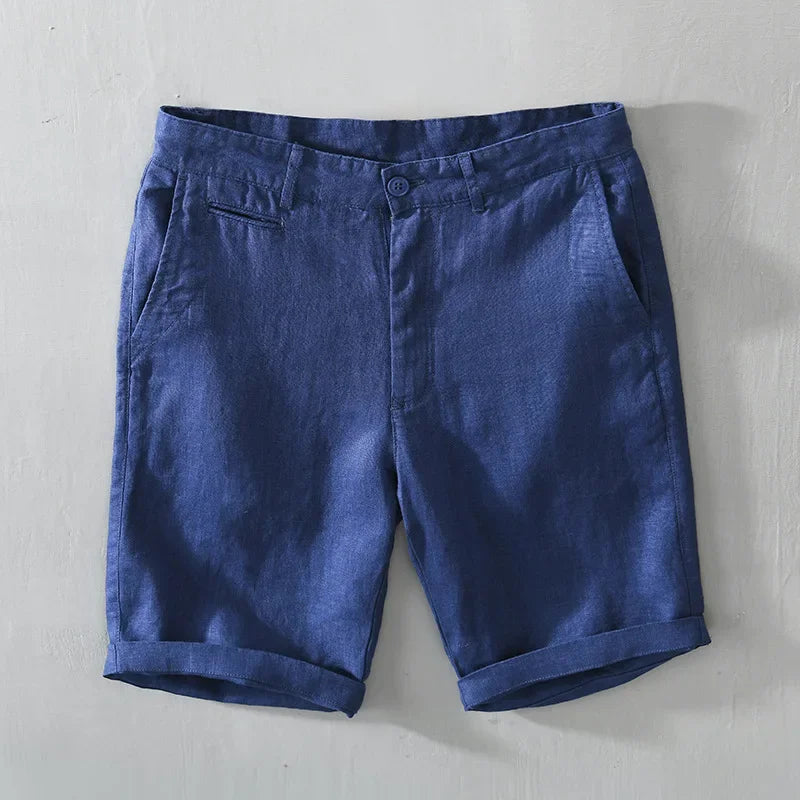 100% Linen Slim Shorts – Summer Streetwear