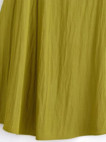 European Style Asymmetric Midi Skirt — Minimalist Chic