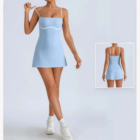 AceCourt Skirt Set – Built-In Bra Tennis Dress