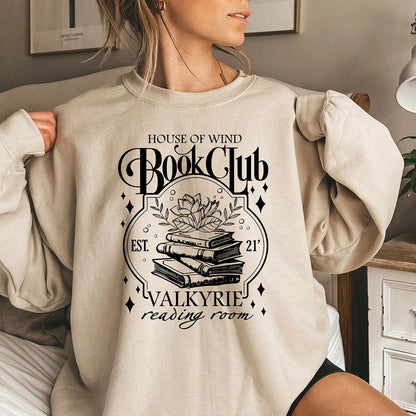 Book Club Sweatshirt — ACOTAR House of Wind Design, Cozy Literary Look
