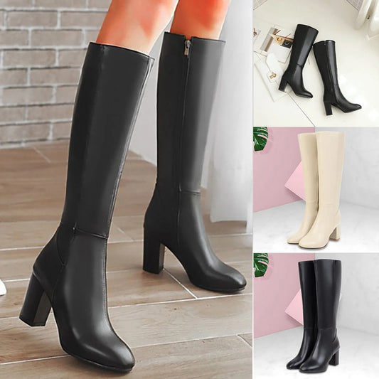 HoofWalk | Hoof Heel Side Zipper Long Boots – Outdoor Comfort