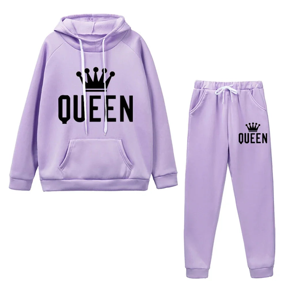 Hoodie & Jogging Pants Set – Casual Printed Tracksuit