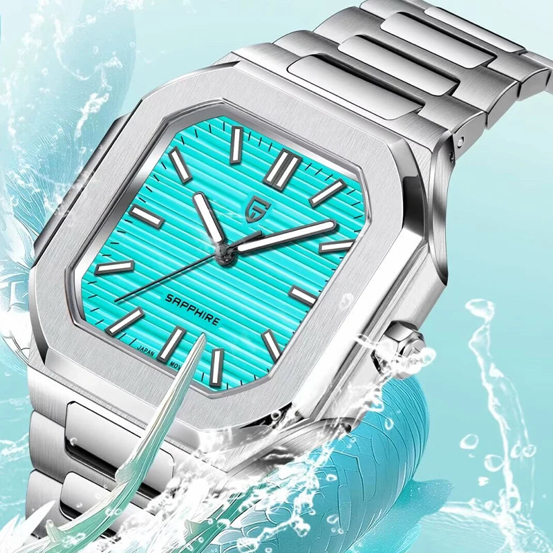 Quartz Sports Watch – Sapphire Glass, Waterproof, Stainless Steel Build