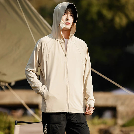 Unisex Ultra-Thin Ice Silk Sunscreen Jacket — High-Quality Anti-UV Outdoor Sports Running Wear