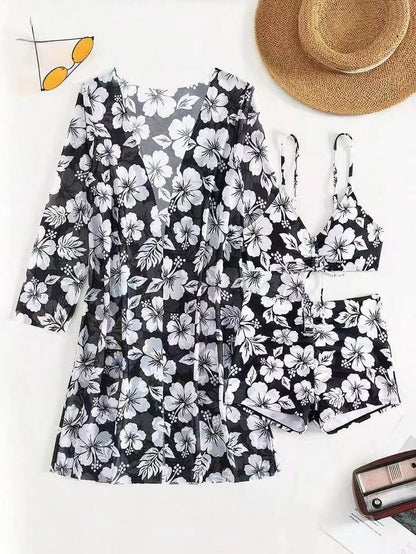 Push-Up Bikini & Wrap Skirt