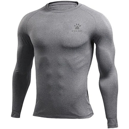 KELME Compression Running Tights & Long Sleeve Shirt – Bodybuilding Fitness