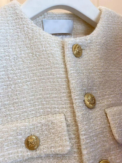 French Wool Tweed Coat