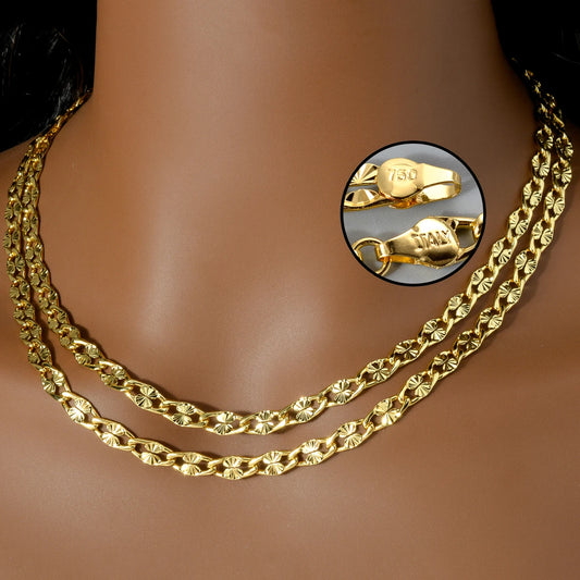 Gold-Plated Copper Chain Necklace – Everyday Luxury Design