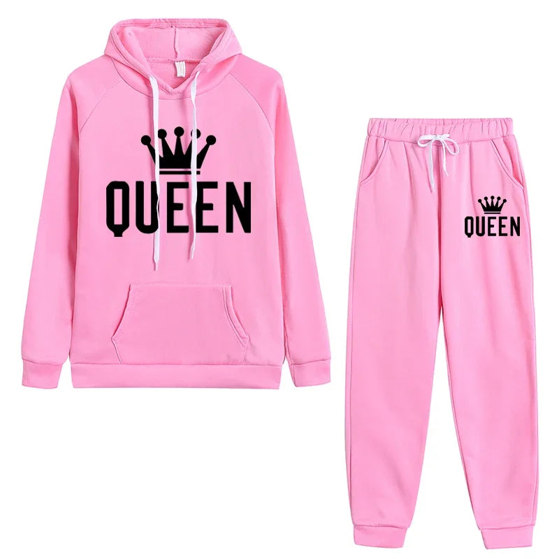Hoodie & Jogging Pants Set – Casual Printed Tracksuit