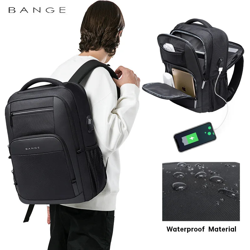 Bange Waterproof Laptop Backpack – Business & Travel Mochila 15.6”