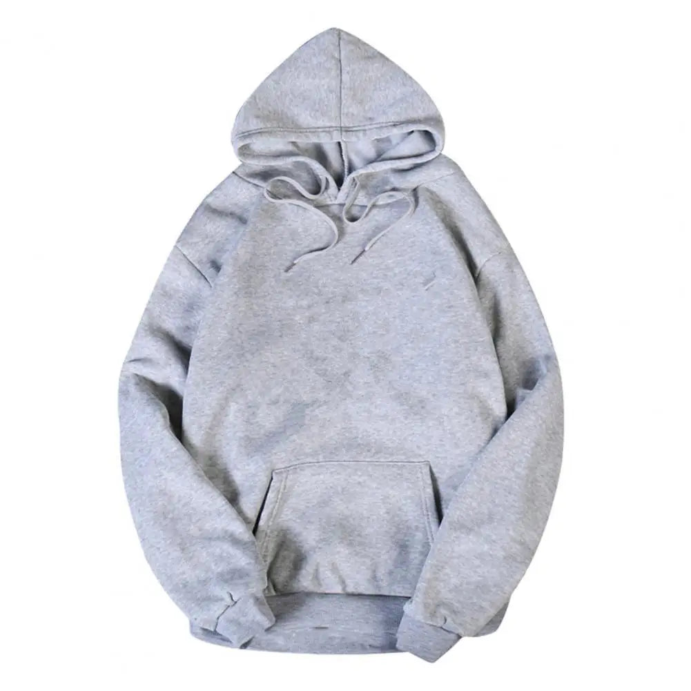 Drawstring Pocket Pullover — Soft, Warm, Loose Fit Hoodie