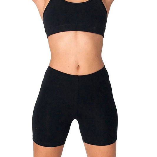 Liooil Cotton Stretchy Jean Shorts — High Waist Pocket Zipper