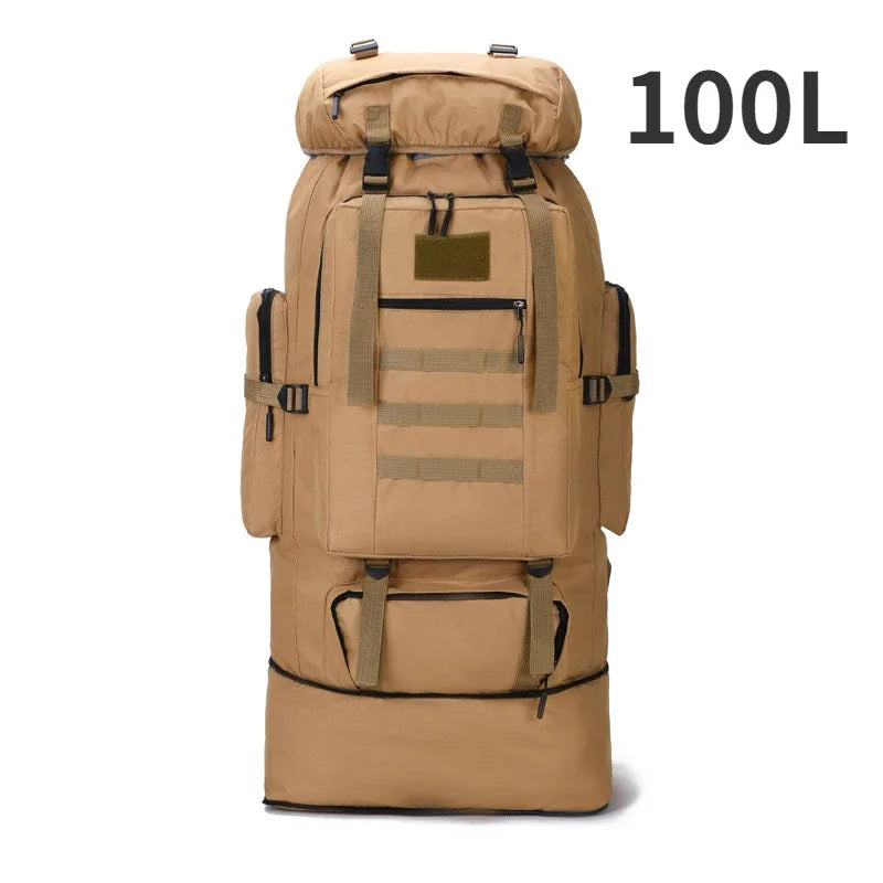 TrekMax 80L/100L Mountaineering Backpack – Tactical Outdoor Pack