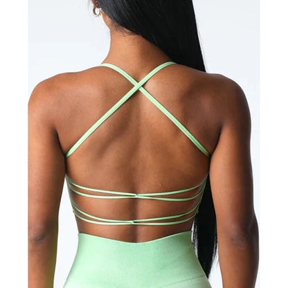 Invincible Seamless Bra — Women's Spandex Fitness & Leisure Sports Bra, Breathable & Elastic