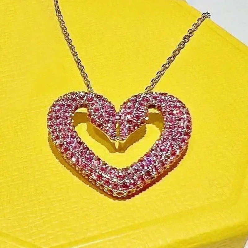 Pink Heart Crystal Set – Pearl Party Edition