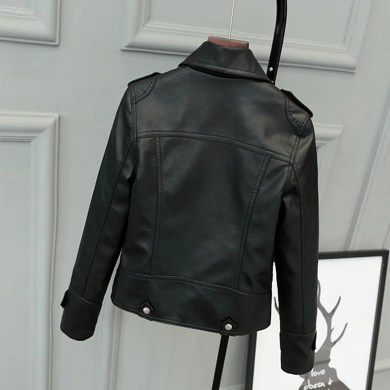 Slim PU Leather Jacket
