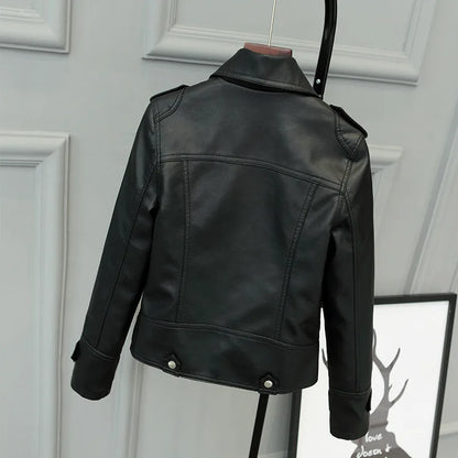 Slim PU Leather Jacket