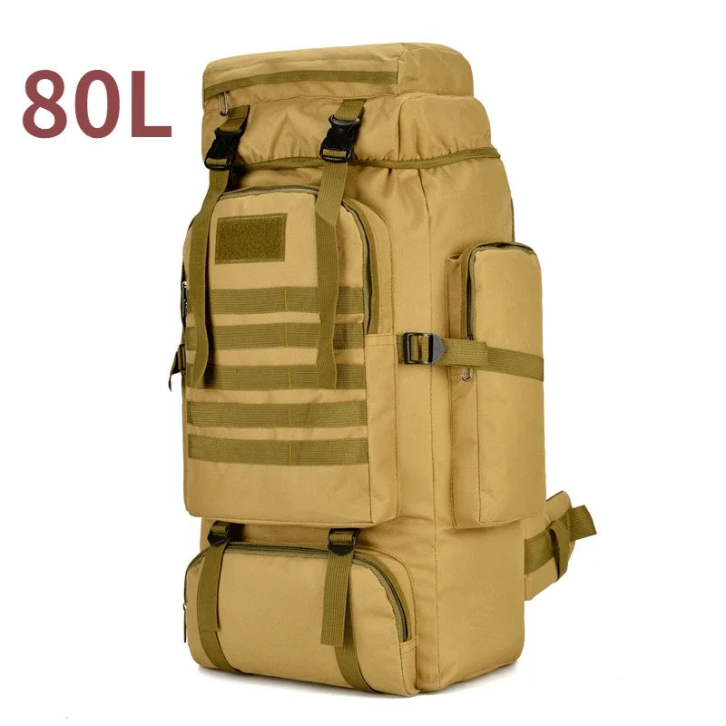 TrekMax 80L/100L Mountaineering Backpack – Tactical Outdoor Pack
