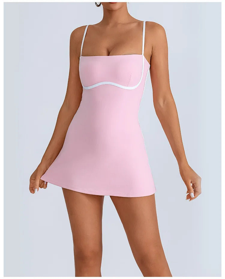 AceCourt Skirt Set – Built-In Bra Tennis Dress