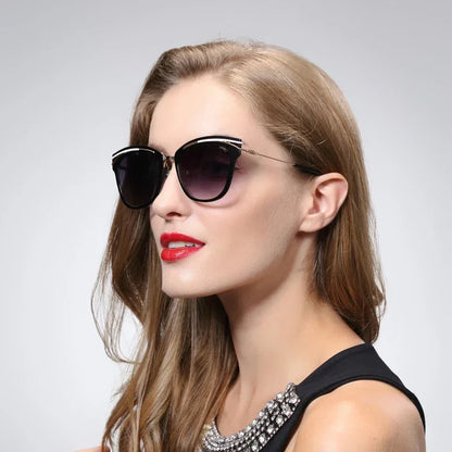 SHINU LuxeWave | Designer Aluminum Sunglasses – Polished Protection & Style