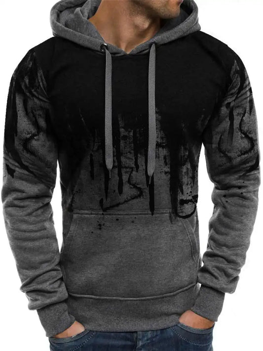 Camouflage Hoodie & Jogger Set – 3D Ink Winter Style