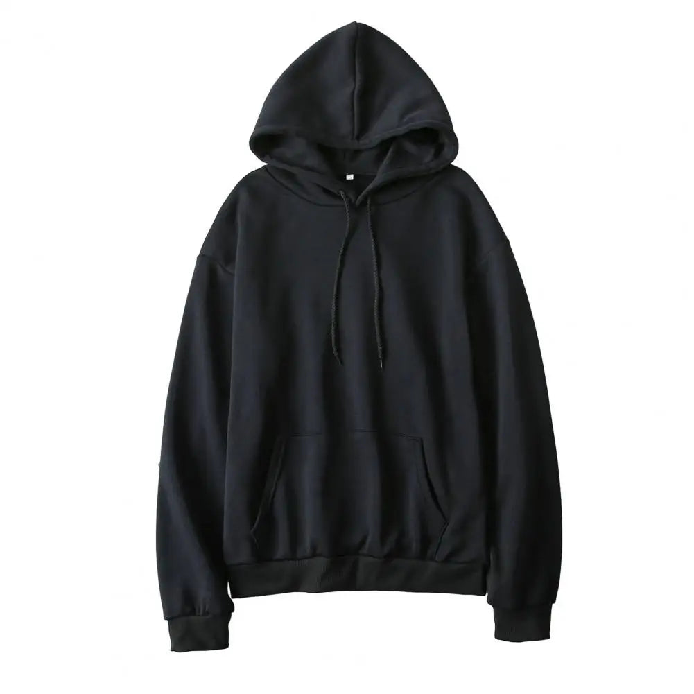 Drawstring Pocket Pullover — Soft, Warm, Loose Fit Hoodie
