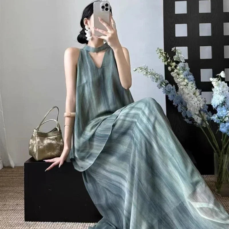 Korean Style Maxi Skirt Set – Festival Two Piece Outfit