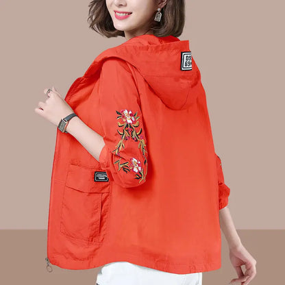 Embroidered Lightweight Summer Jacket