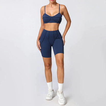 LiftTone Pocket Shorts Set – Cross Bra Combo