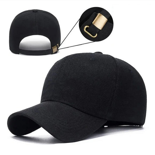 Solid Cotton Baseball Cap | Unisex Casual Windproof & Sunscreen Hat