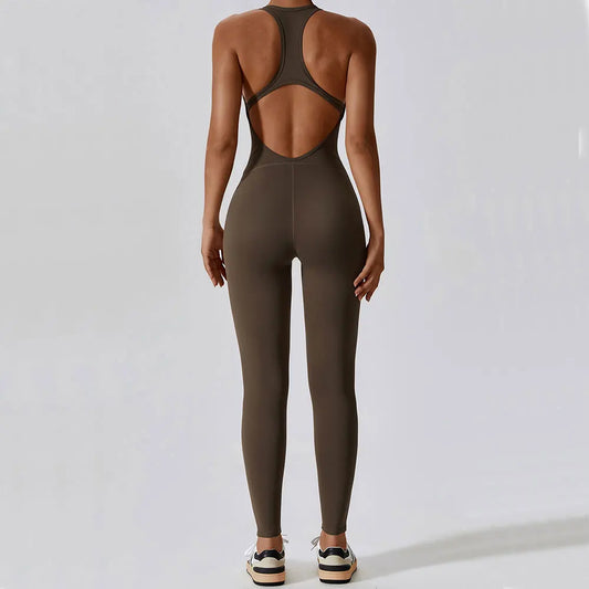 Yoga Jumpsuit — Women’s Fitness Sports Overalls & Pilates Workout Outfit