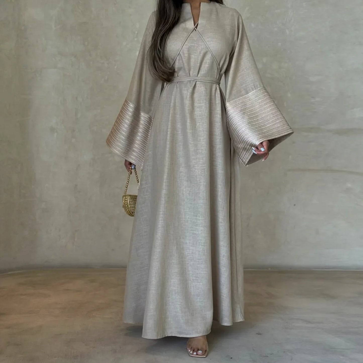 Embroidered Muslim Dress