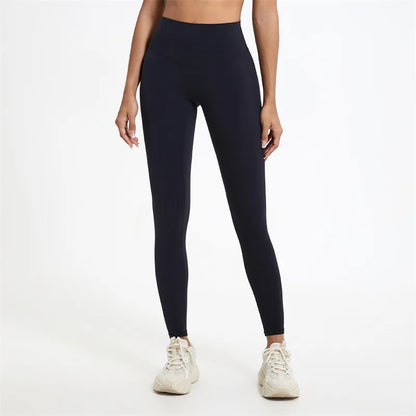 High Waist Soft Fabric Yoga Pants — Breathable Push-Up Running Leggings