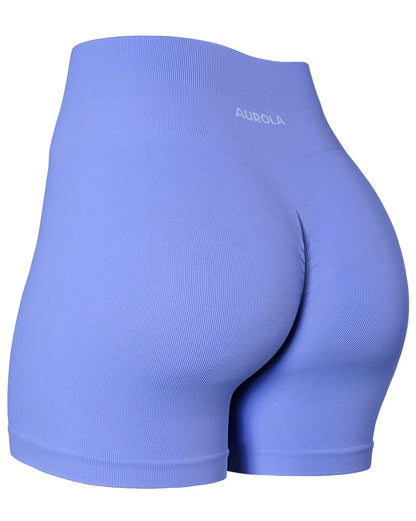Seamless Scrunch Workout Shorts — Women's High Waist Gym & Yoga Fitness Shorts